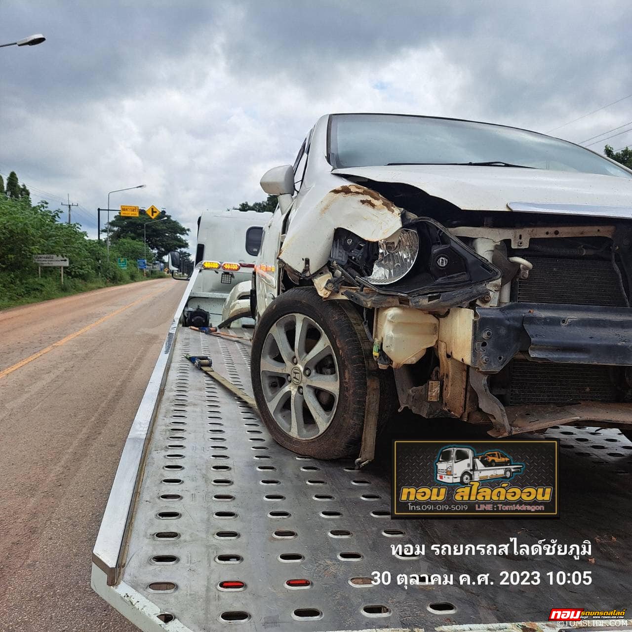 รถเก๋งอุบัติเหตุ บ้านซับมงคล อ.เทพสถิต ➤ จ.นครราชสีมา