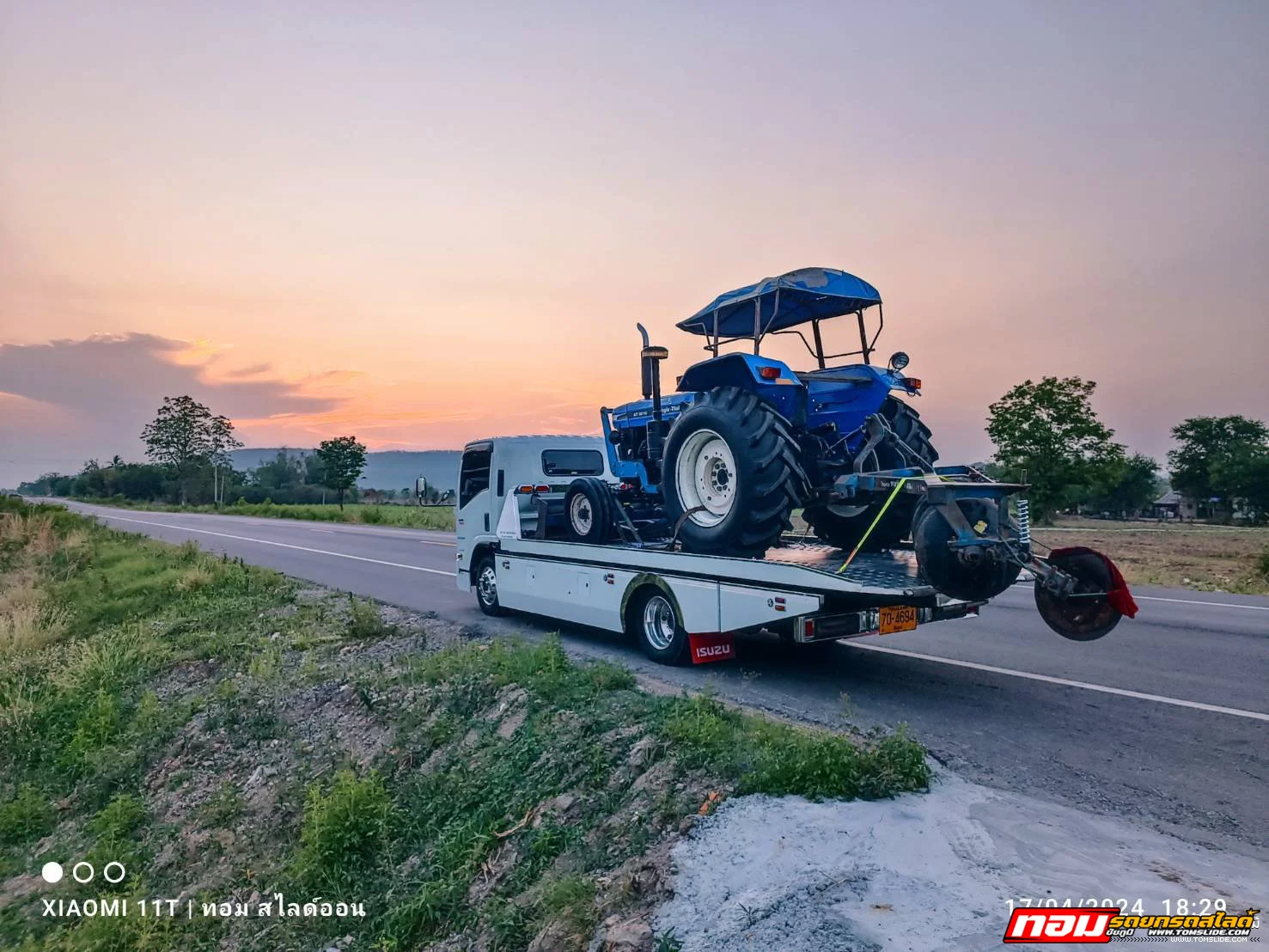 รถไถ NEWHOLLAND AT6610 อ.แก้งคร้อ ➤ อ.สระโบสถ์ จ.ลพบุรี