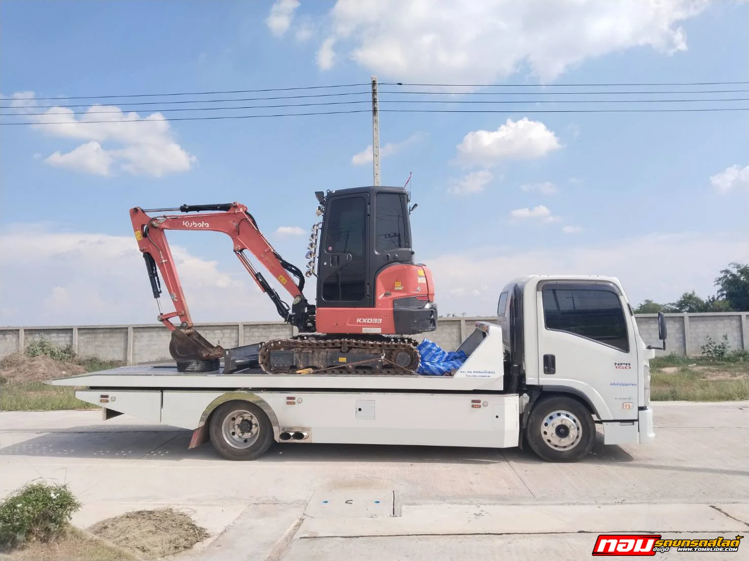 รถแม็คโคร Kubota KX033 บ้านโคกน้อย ➤ ปตท.วิทยาลัยเกษตร